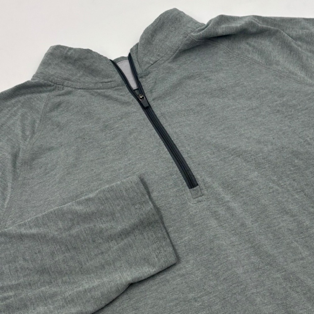 Free‎ Fly Men's L Bamboo Performance Quarter Zip Pullover Green Activewear Shirt